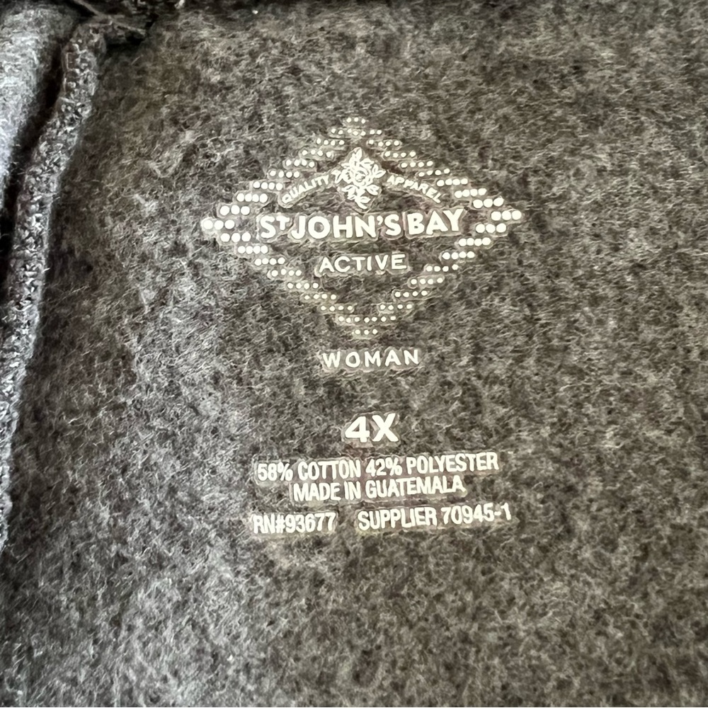 St. John's Bay Active Gray Sweatpants 4X - Picture 6 of 7